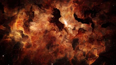 Flying Through Deep Space Stars And Nebula. Realistic 3d animation Stock Footage 237365822
