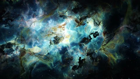 Flying Through Deep Space Stars And Nebula. Realistic 3d animation Stock Footage 237365852