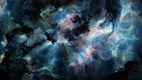 Flying Through Deep Space Stars And Nebula. Realistic 3d animation Stock Footage 237365889