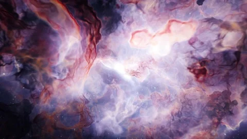 Flying Through Deep Space Stars And Nebula. Realistic 3d animation Stock Footage 237365932