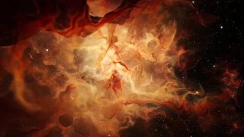 Flying Through Deep Space Stars And Nebula. Realistic 3d animation Stock Footage 237366147