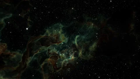 Flying Through Deep Space Stars And Nebula. Realistic 3d animation Stock Footage 237366159