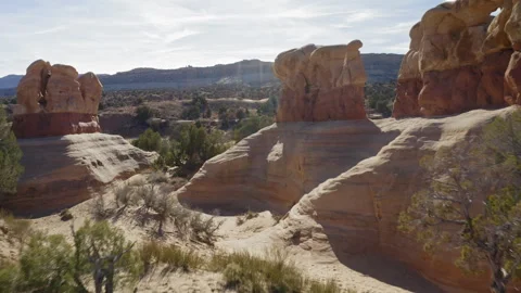 Flying through Devil's Garden Grand Staircase, Escalante BLM Land Видео 248558666