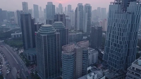 Flying through downtown Jakarta Vidéo 80842689