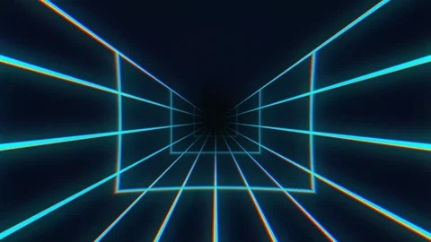 Flying Through Emerging Digital Structures - Blue, Loopable - Data Network,.. Stock-Footage 280454415