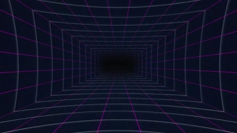 Flying Through Emerging Digital Structures - Blue, Loopable - Data Network,.. Stock Footage 280454417