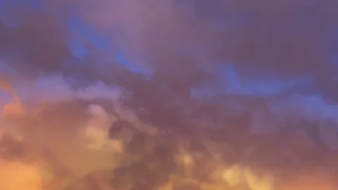 Flying Through Evening Clouds Video stock 81697447