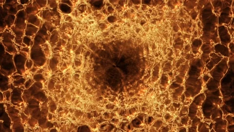 Flying through a fire tunnel Stock Footage 108271120