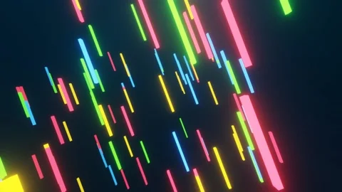 Flying through flickering particles ligh... | Stock Video | Pond5