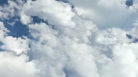 Flying through fluffy clouds with Stock Footage 11322670