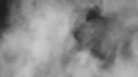 Flying Through the Fog 4k - Grayscale Smoke Fast Stock Footage
