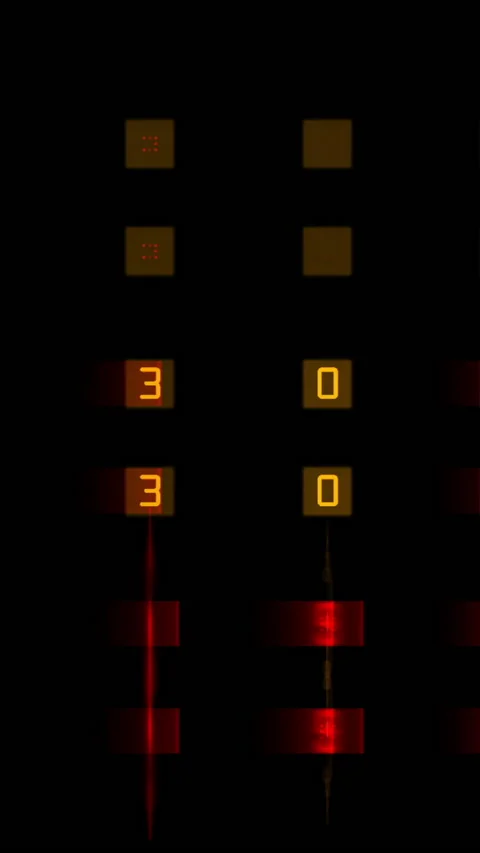 Flying through Futuristic technological interface - HUD animation vertical .. Stock Footage 224034028