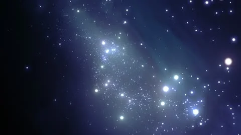 Flying through the galaxy. Beautiful Looped animation. HD 1080. Stock Footage