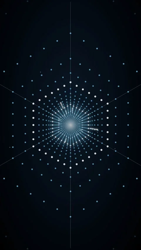 Flying through a glowing neon tunnel with led hex 動画素材 339324480
