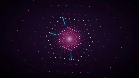 Flying through a glowing neon tunnel with led hexagon led flythrough Stock Footage 339324499