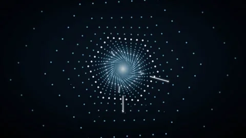 Flying through a glowing neon tunnel with led hex 動画素材 339324504