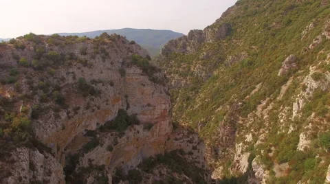 Flying Through a Gorge Stock Footage 66924520
