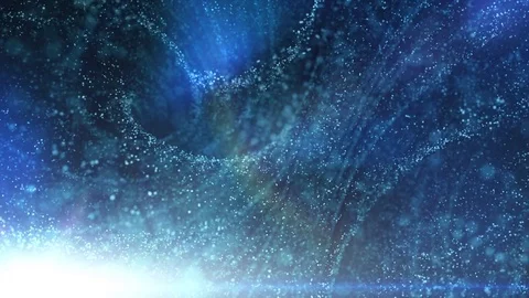 Flying through gravitational field, matter swirling around in spiral patterns Stock Footage 78493107