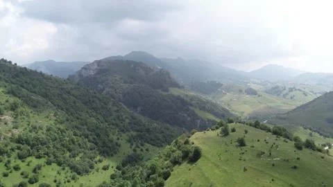 Flying through green hills of amazon Stock Footage 247356358