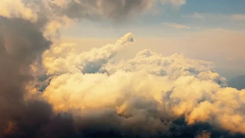 Flying through heavenly beautiful cloudscape. Stock Footage 113470966