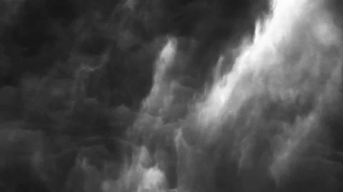 Flying through heavy thunderstorm clouds 4k. Stock Footage 194467296