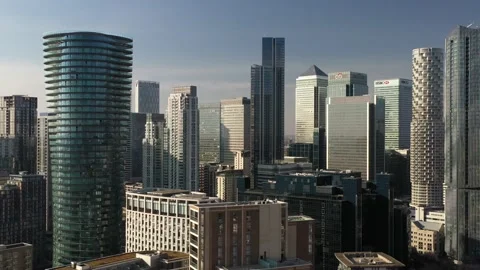 Flying through high rise builing, Business concept of future architecture,Lo Vídeos de archivo 151087335