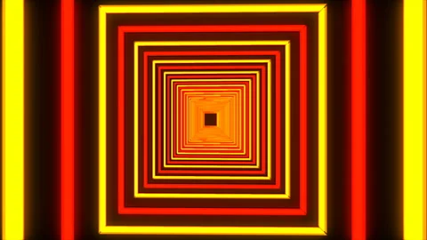 Flying Through Hypnotic Rectangle Animation (Looped Tunnel) Stock Footage 108636628