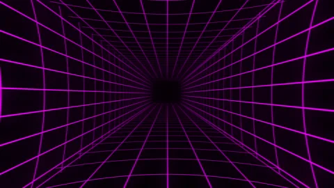 Flying through infinite pink grid frame with copy space. vj concept Stock Footage 150979708