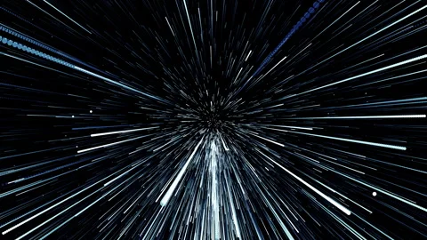 Flying through infinite space of parallel particle tracks 1 Stock Footage 283087956