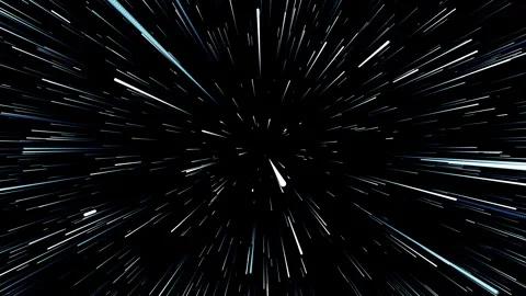 Flying through infinite space of parallel particle tracks 3 Stock Footage 283088659
