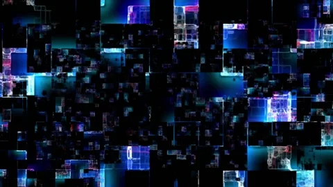 Flying through the information flow of cyberspace visualization Vídeo Stock 108272312