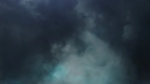 Flying through the lightning flash in the dark clouds and moving closer. Stock Footage 161935986