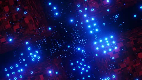 Flying through a lot of bright particles 스톡 동영상 233760546