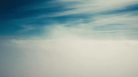 Flying up through moving clouds Stock Footage 274312596