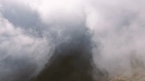 Flying Through Mystic Clouds Stock Footage 165179508
