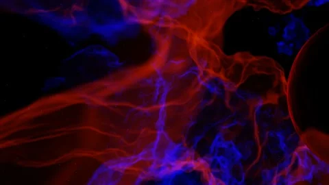 Flying through a mystical distant nebula against the background of stars. Stock Footage 158707688