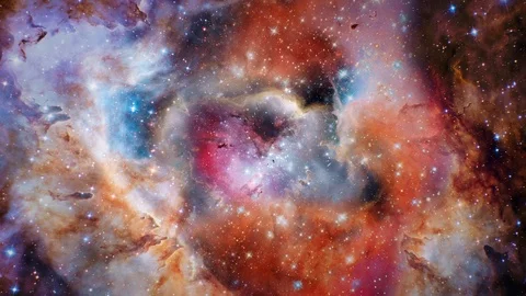 Flying through nebula 4K Vídeo Stock 98136155