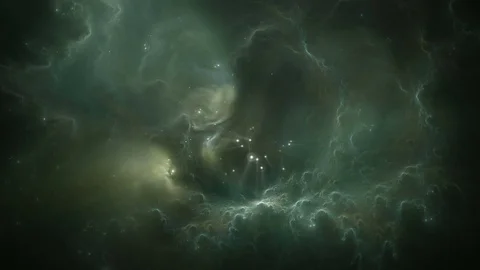 Flying through nebula and star fields Stock-Footage 81349762