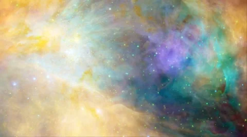 Flying through Nebula Stock Footage 46514549