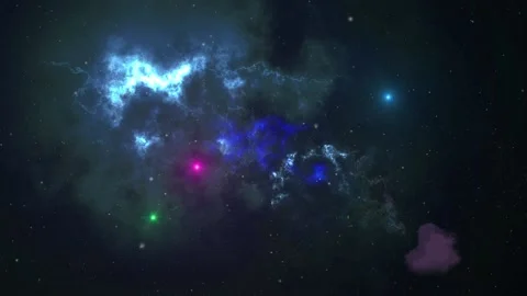 Flying through nebula space for animation. Stock Footage 147674158