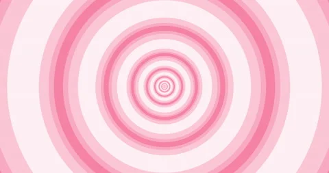 Flying through optical illusion of circles creating abstract tunnel. Pink Stock Footage 235565720