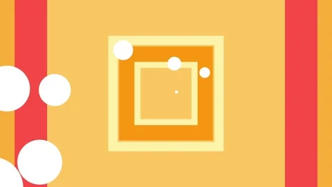 Flying through orange and red boxes, infinite effect Vidéo 138546667