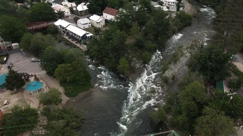 Flying through Pacific Northwest Clouds and Mist in Cascade Foothills - Aerial Stock-Footage 110936574