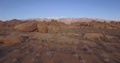 Flying Through Rock Boulders Stock Footage 72416461