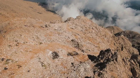 Flying Through Soft Fluffy Clouds on High Altitude Stock Footage 68565731