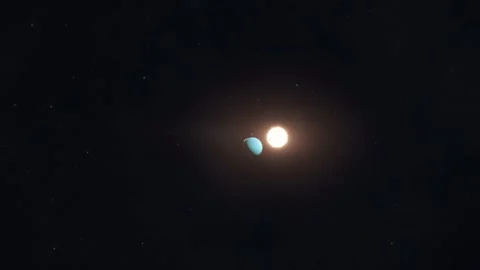 Flying Through the Solar System and Past Planets from Pluto to Earth Stock-Footage 273070300