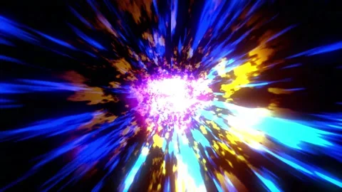 Flying through space abstract colorful violet tunnel. Abstract Space Flight.. Stock Footage 293486077