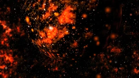 Flying through space loop Nebulae Galaxy. flying through starfield. Stock Footage 321996436