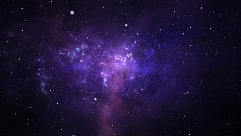 Flying through space passing stars 4K Loop Animation Video stock 127641488