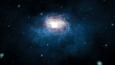 Flying through space passing stars 4K Loop Animation Video stock 127642783